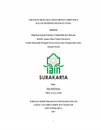 STRATEGI MEDIA RELATIONS HOTEL LORIN SOLO DALAM MEMPERTAHANKAN CITRA