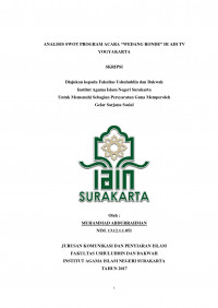 ANALISIS SWOT PROGRAM ACARA 