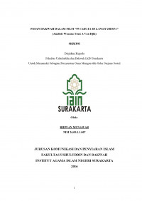 Pesan Dakwah dalam Film “99 Cahaya di Langit Eropa” (Analisis Wacana Teun A Van Djik)