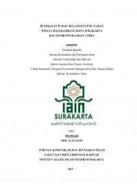 PENERAPAN PUBLIC RELATIONS UPTD TAMAN WISATA BALEKAMBANG KOTA SURAKARTA DALAM MENINGKATKAN CITRA