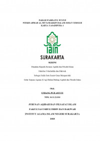 Paham Wahdatul Wujud Syekh Ahmad al- Muttamakkin Dalam Serat Cebolek Karya Yasadipura I
