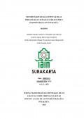 METODE DAKWAH DALAM PENCAK SILAT PERSAUDARAAN SETIA HATI TERATE (PSHT) DI KOMISARIAT IAIN SURAKARTA