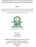 TERAPI RUQYAH SYAR?IYYAH UNTUK MENENANGKAN ORANG DENGAN SKIZOFRENIA (ODS) DI GRIYA PMI KOTA SURAKARTA