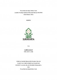 Pesan Dakwah dalam Media Cetak
(Analisis Framing Suplemen Khazanah Harian SOLOPOS
Edisi Oktober 2013)