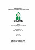 Tradisi Penggunaan Ayat Al-Qur'an dalam Ritual Keberangkatan Haji (Kajian Living Qur'an di Kecamatan Kartasura Kabupaten Sukoharjo)