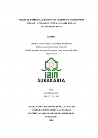 Strategi Komunikasi Komunitas Ketimbang Ngemis Solo Melalui Instagram Untuk Menarik Empati Masyarakat Solo
