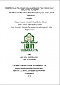 RESEPSI PESAN TOLERANSI BERAGAMA DALAM FILM PENDEK KAU ADALAH AKU YANG LAIN (Studi di Pondok Pesantren Al-Hikmah Desa Hargosari, Sraten, Gatak, Sukoharjo)