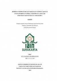 Bimbingan rohani Melalui Kegiatan Tafsir Al-Qur'an untuk Pembinaan Moral Narapidana Laki-Laki di Rumah Tahanan Klas I Surakarta
