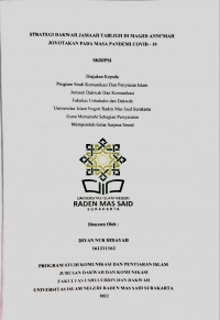 Strategi Dakwah Jamaah Tabligh Di Masjid Anni'mah Joyotakan Pada Masa Pandemi Covid-19