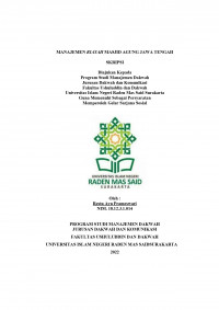Manajemen Riayah Masjid Agung Jawa Tengah