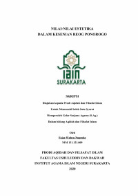 Nilai - Nilai Estetika Dalam Kesenian Reog Ponorogo