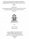 Directive Counseling dalam Mengatasi Perilaku Indisipliner di PT. Mutu Gading Tekstil Karanganyar